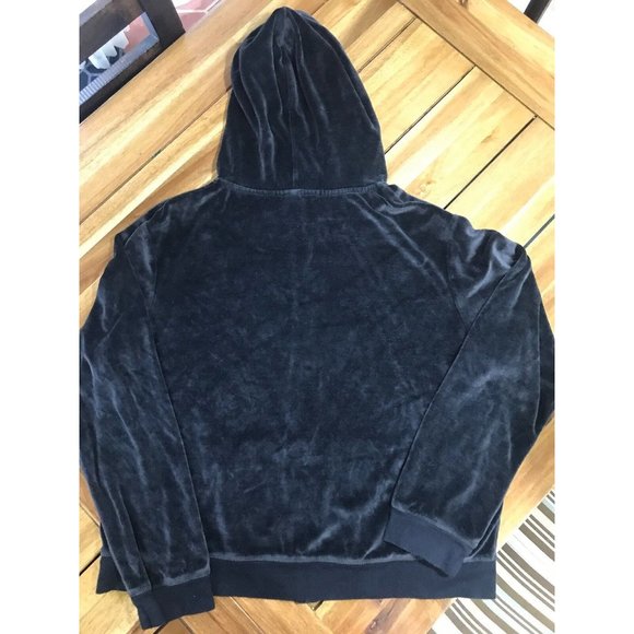 Victoria's Secret VSX Sexy Sport Velour Fitness Workout Zip Up Size Large Black - Picture 5 of 8